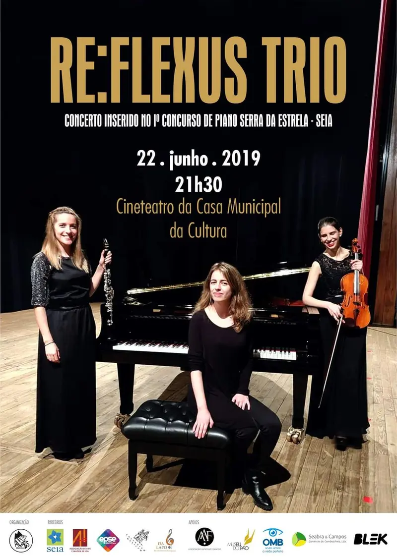 Cartaz do concerto do 1.º Concurso Nacional de Piano da Serra da Estrela, Seia, 22 de junho de 2019