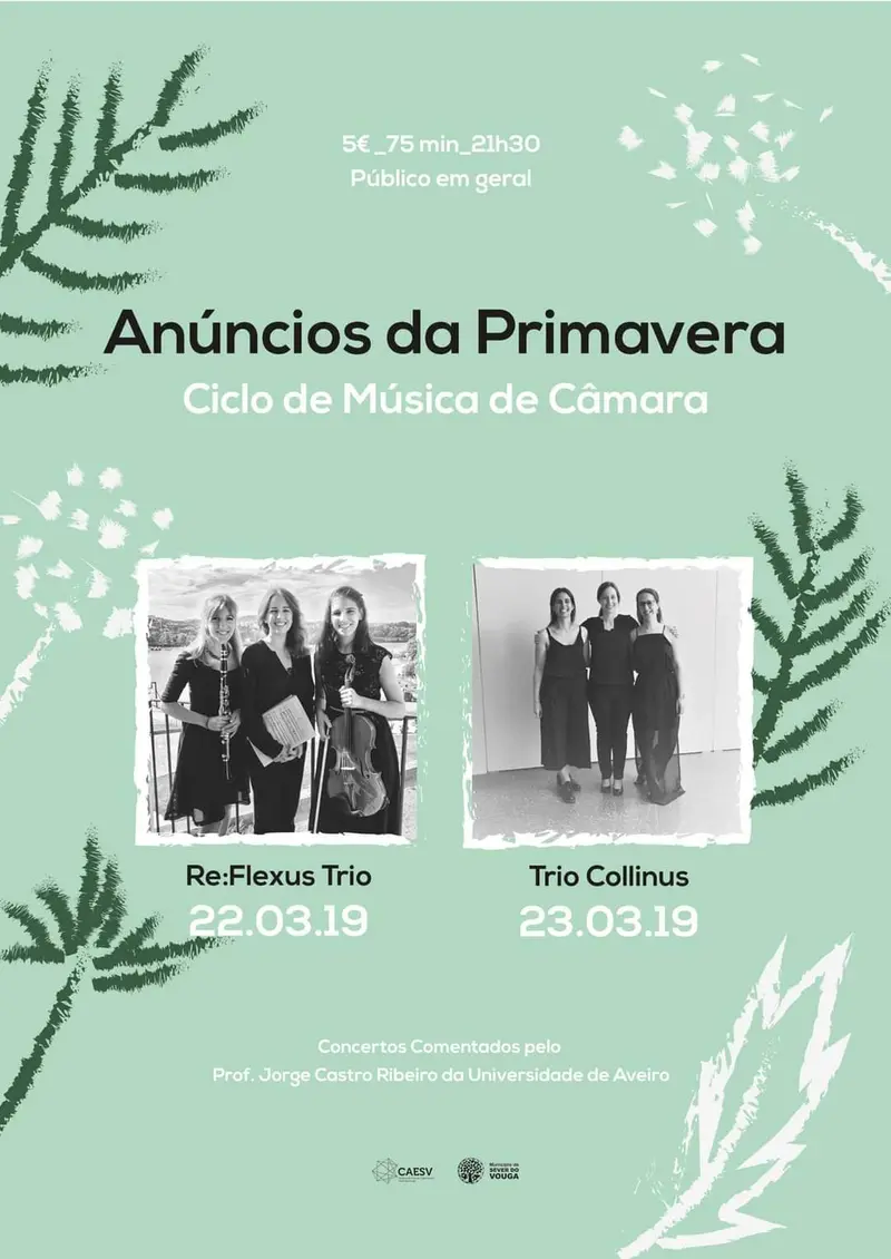 Cartaz do ciclo «Anúncios da Primavera», Sever do Vouga, 22 de março de 2019